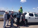 Our 2016 round goby population monitoring crew is hard at work at pier 27!