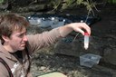 Collecting specimen in the field