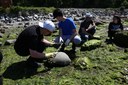 Students getting to work in the field in British Columbia.