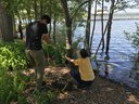 Students Setting up Minnow Traps